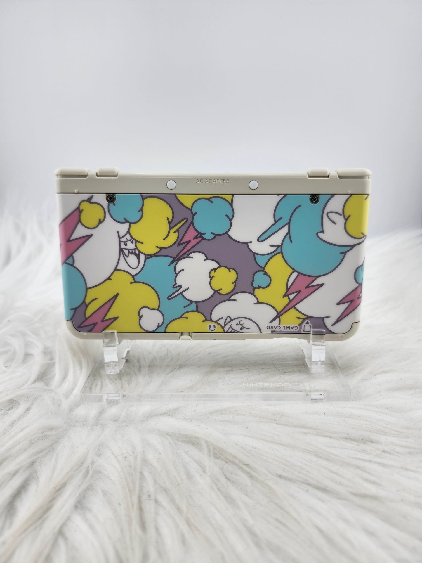 White "New" Model 3DS with Kyary Pamyu Pamyu Kawaii #2/Boo Clouds Plates