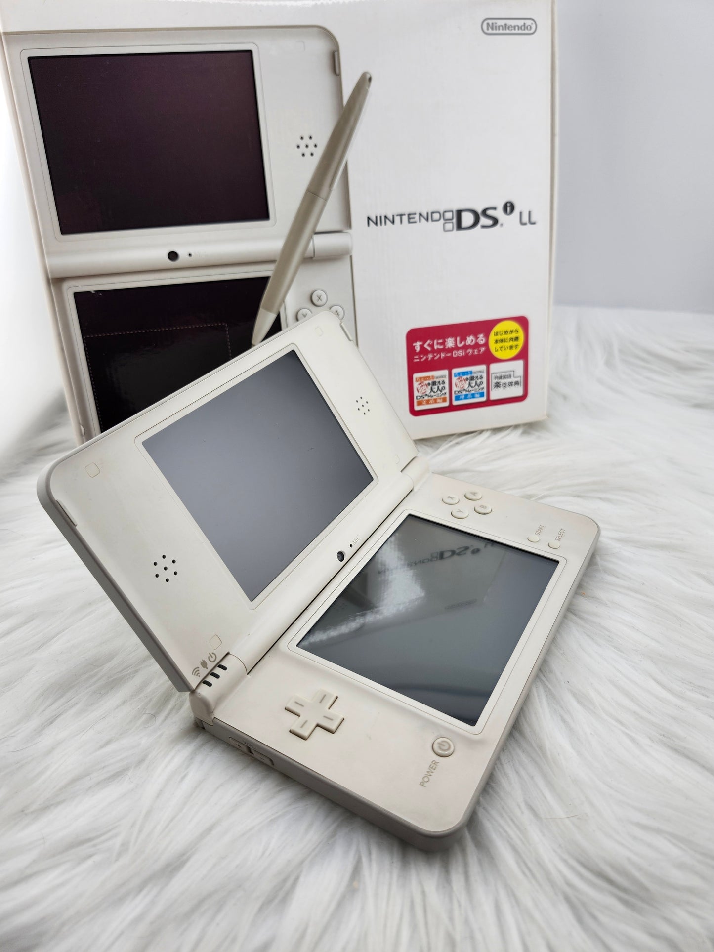 Natural White DSi XL - Almost Complete in Box  image 9