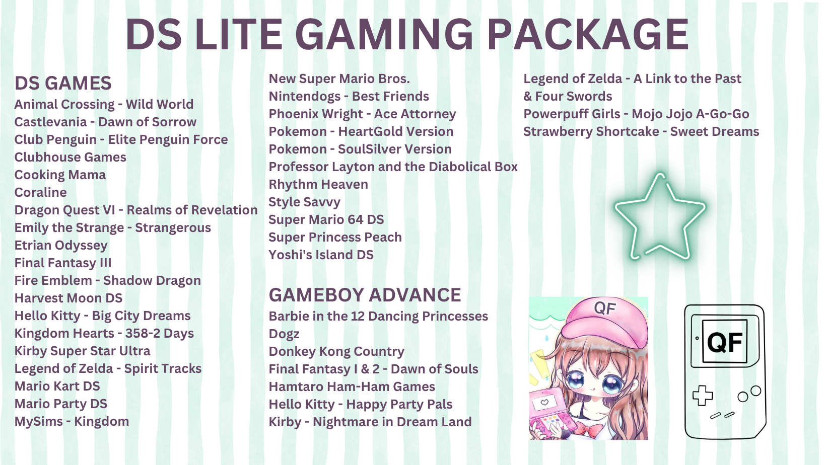 Metallic Rose Pink DS Lite Little Twin Stars Bundle  image 13