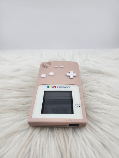 Custom Console: Pink and White Gameboy Color