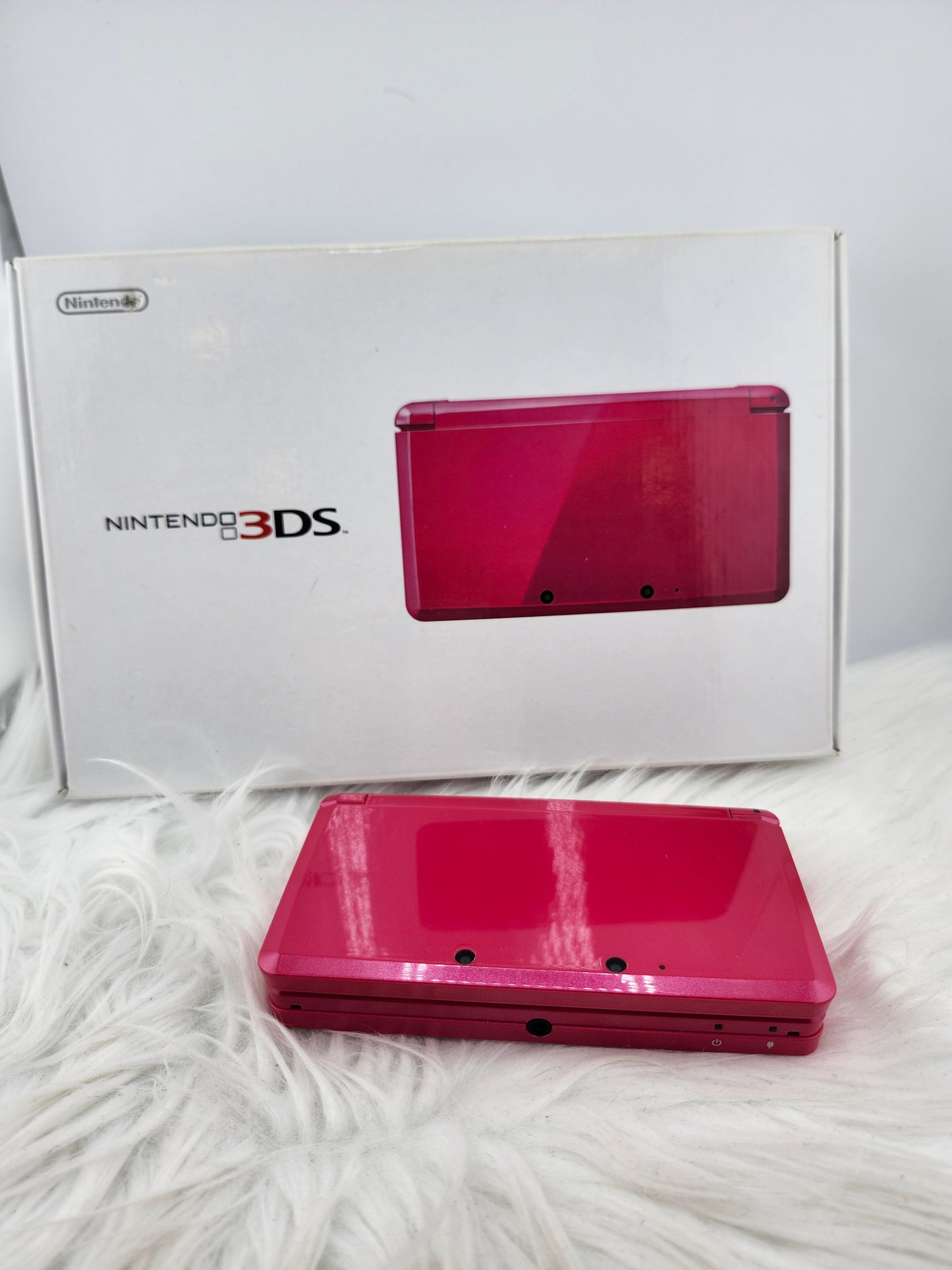 3DS Rosa Brillante - Completa en su caja