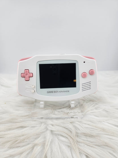Custom Console: White and Pink Gameboy Advance