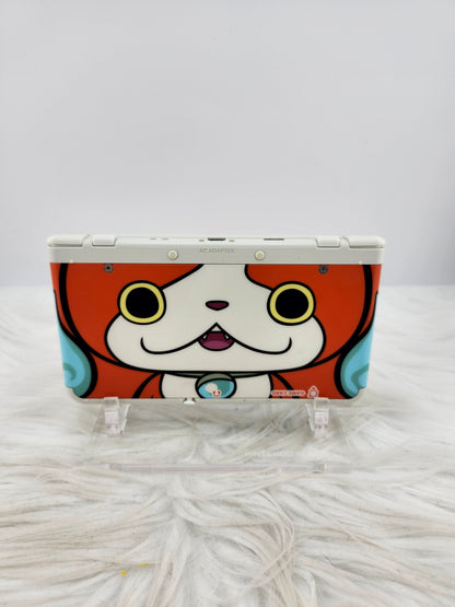White "New" Model 3DS with Yo-Kai Watch Jibanyan Plates