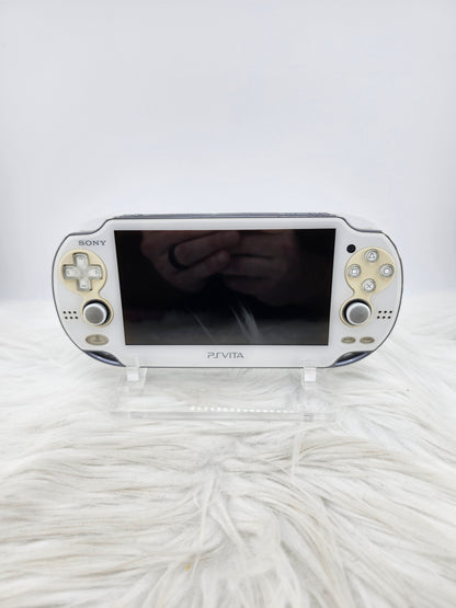 Crystal White Playstation Vita 1000 with Pink Glitter Shell
