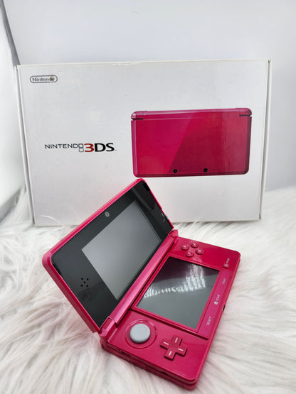 3DS Rosa Brillante - Completa en su caja