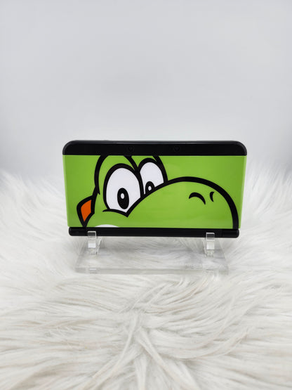 Black "New" Model 3ds with Yoshi Plates