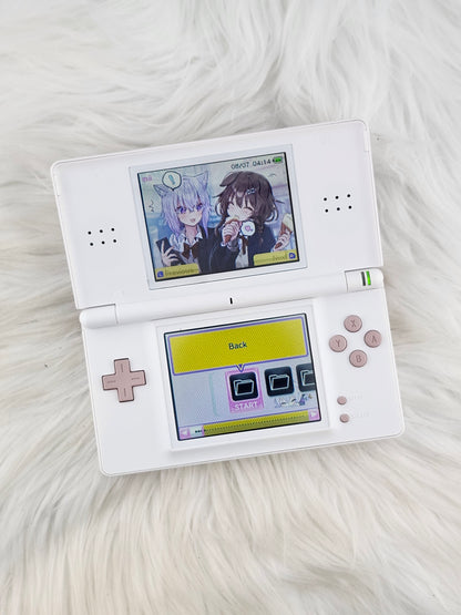 Custom Console: White and Pink DS Lite