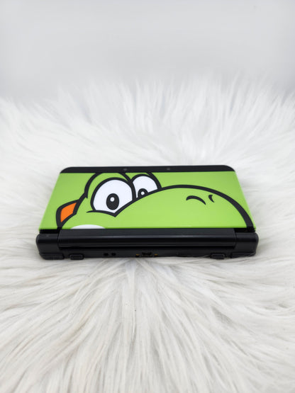 Black "New" Model 3ds with Yoshi Plates