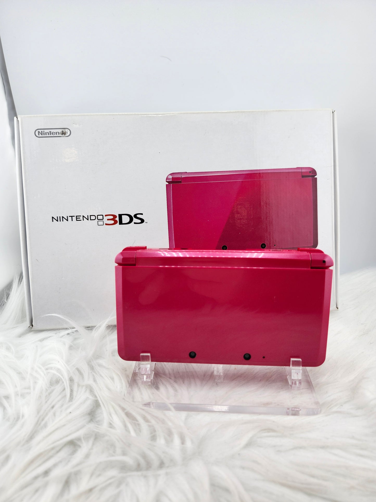 3DS Rosa Brillante - Completa en su caja