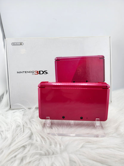 3DS Rosa Brillante - Completa en su caja