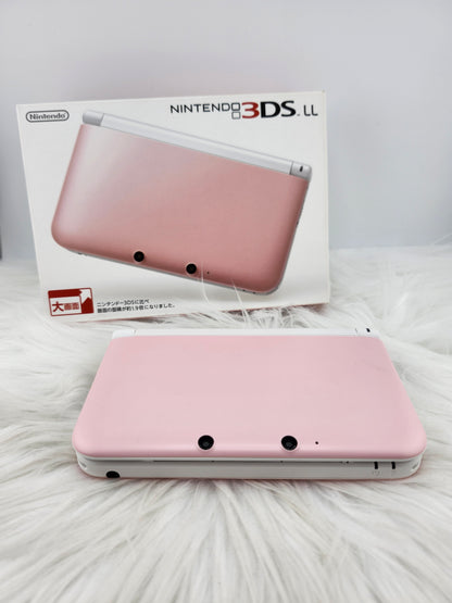3DS XL Rosa y Blanco - Completo en Caja