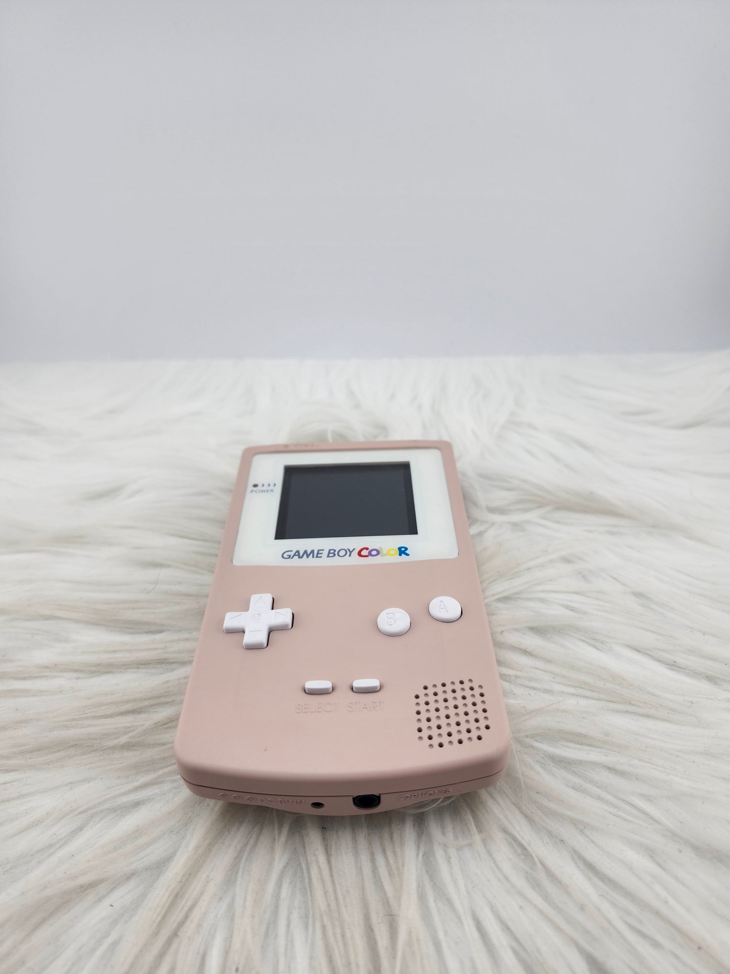 Custom Console: Pink and White Gameboy Color