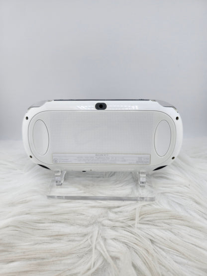 Crystal White Playstation Vita 1000 with Pink Glitter Shell
