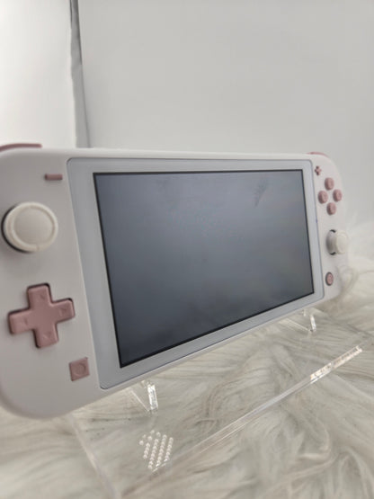 Custom Console: White and Pink Switch Lite