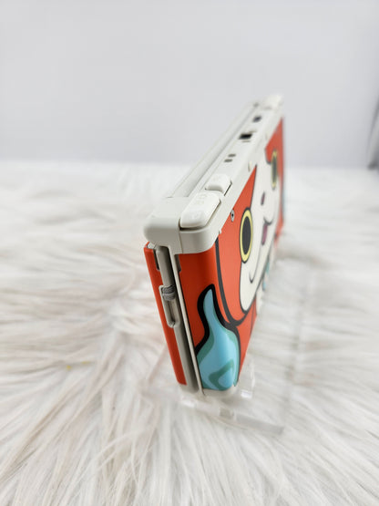 White "New" Model 3DS with Yo-Kai Watch Jibanyan Plates
