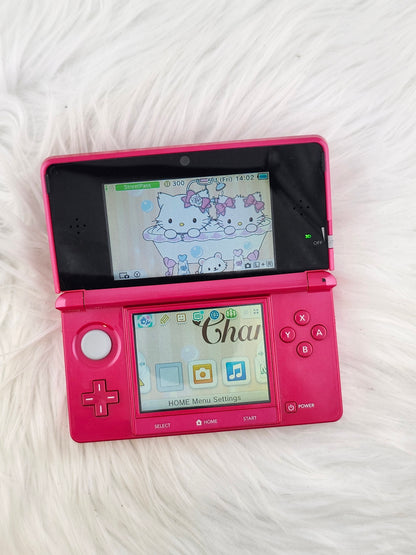 3DS Rosa Brillante - Completa en su caja