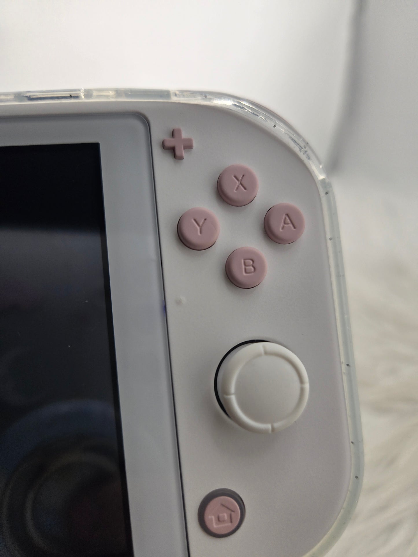 Custom Console: White and Pink Switch Lite