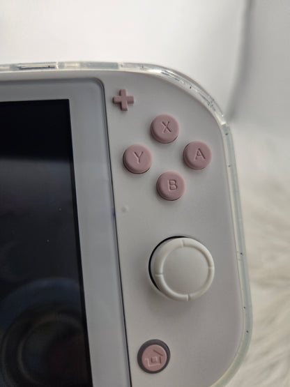 Custom Console: White and Pink Switch Lite