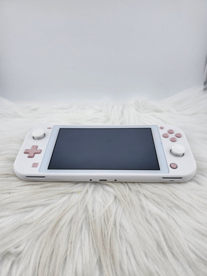 Custom Console: White and Pink Switch Lite
