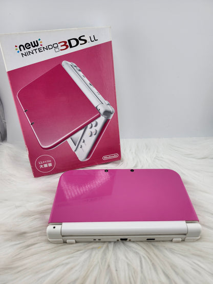 New 3DS XL rosa vibrante con pantalla IPS inferior