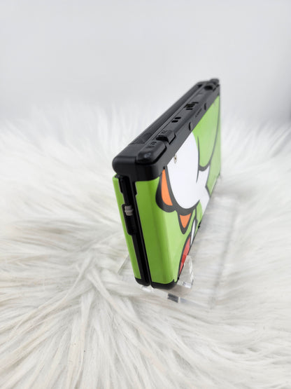 Black "New" Model 3ds with Yoshi Plates