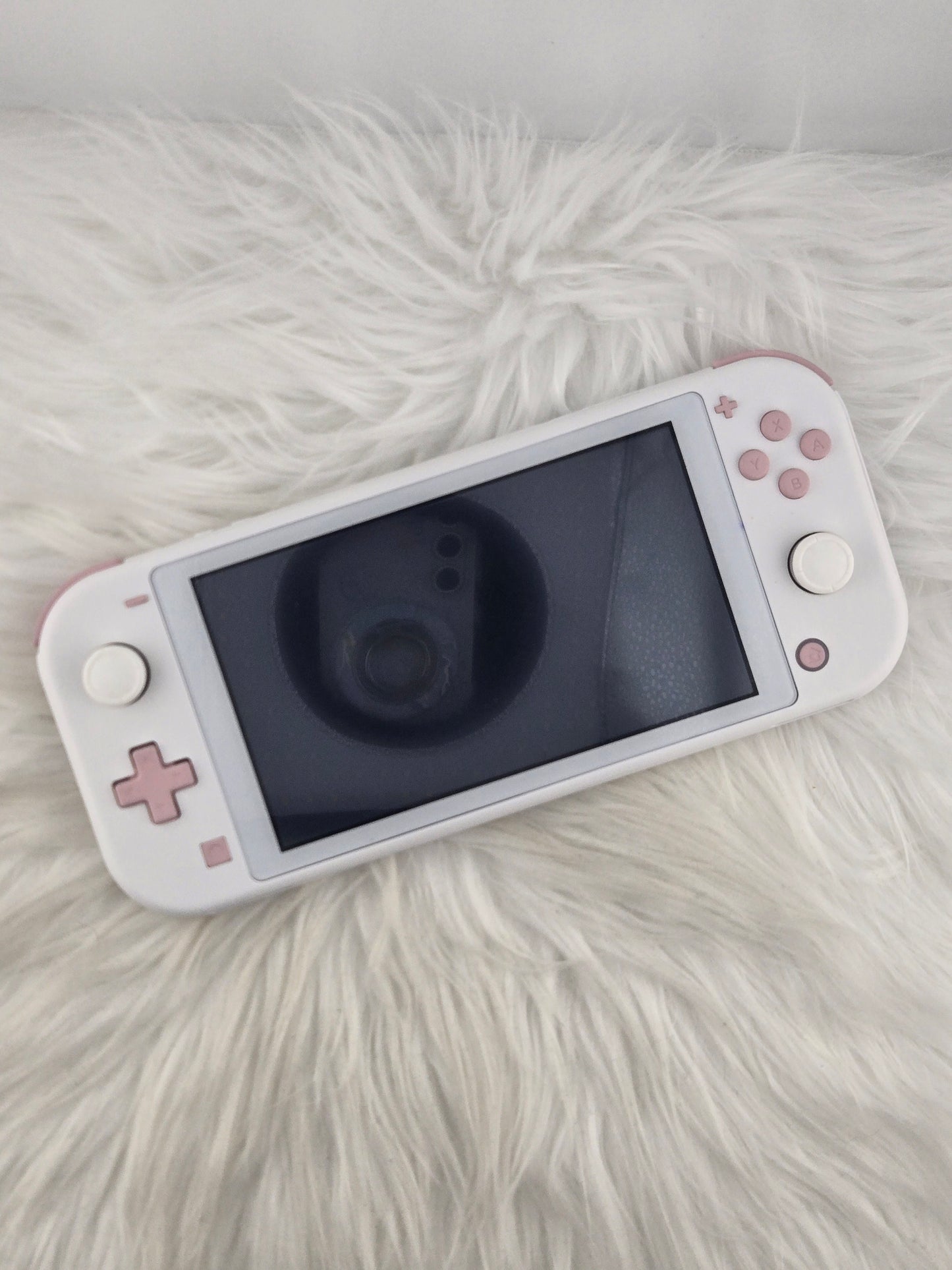 Custom Console: White and Pink Switch Lite