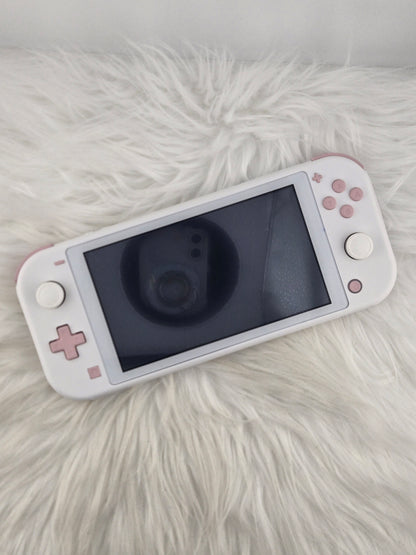 Custom Console: White and Pink Switch Lite