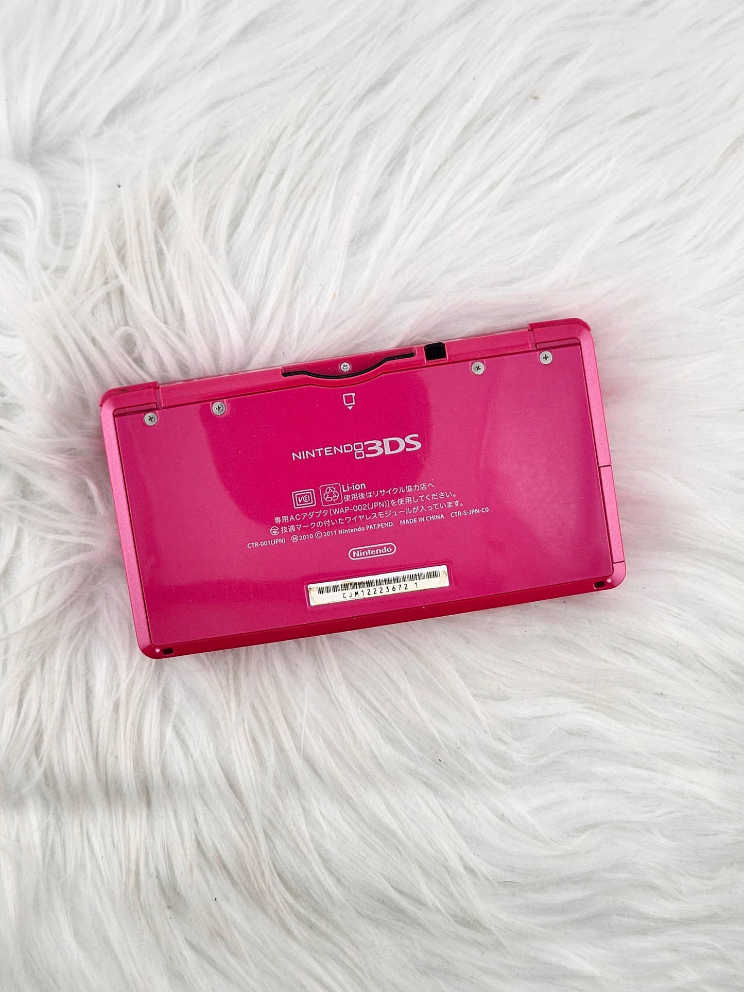 3DS Rosa Brillante - Completa en su caja