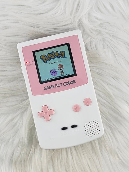 Coming Soon - Custom Console: White and Pink Gameboy Color