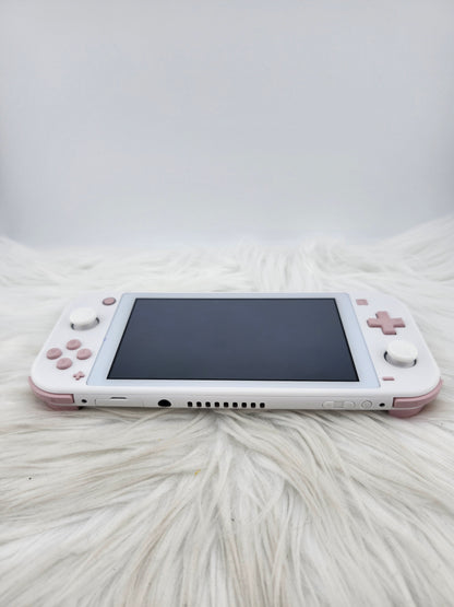 Custom Console: White and Pink Switch Lite