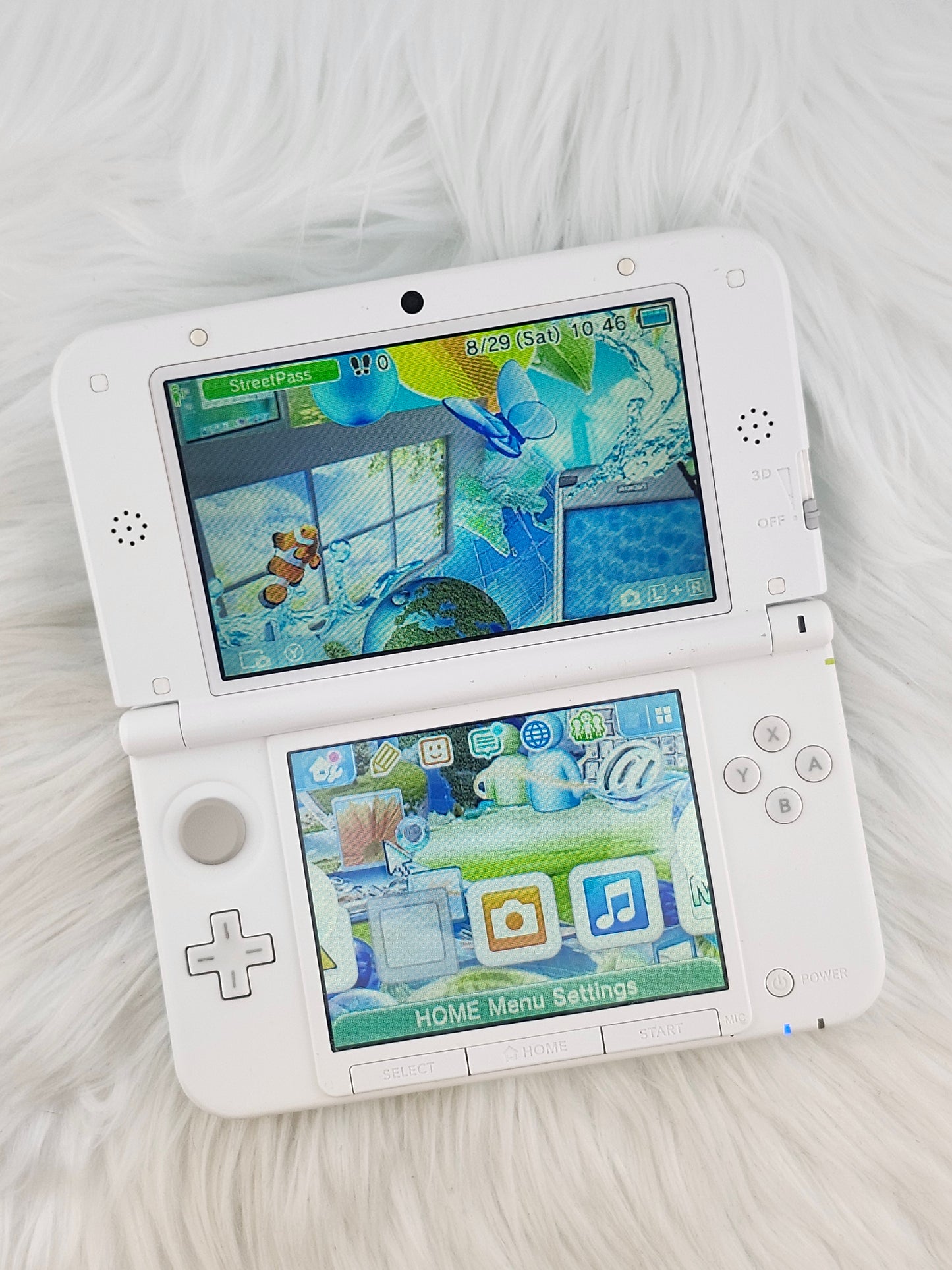 3DS XL Menta y Blanca