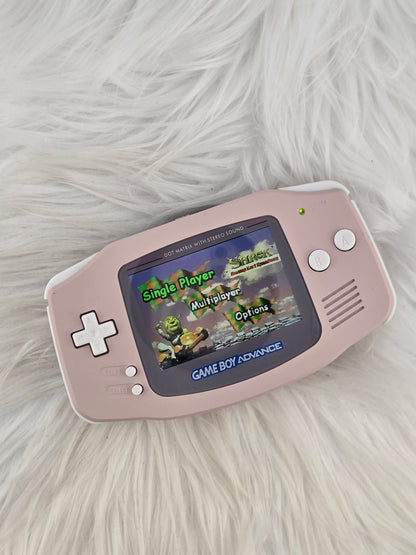 Custom Console: Pink and White Gameboy Advance