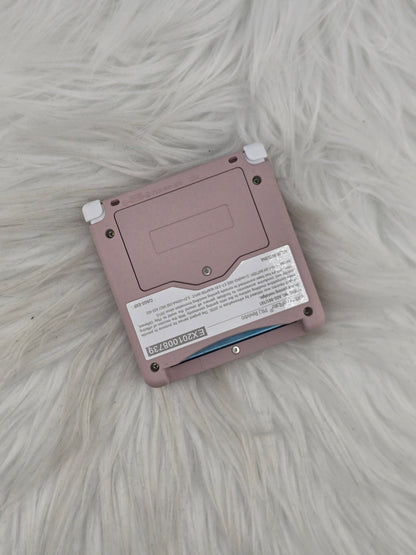 Custom Console: Pink and White Gameboy Advance SP
