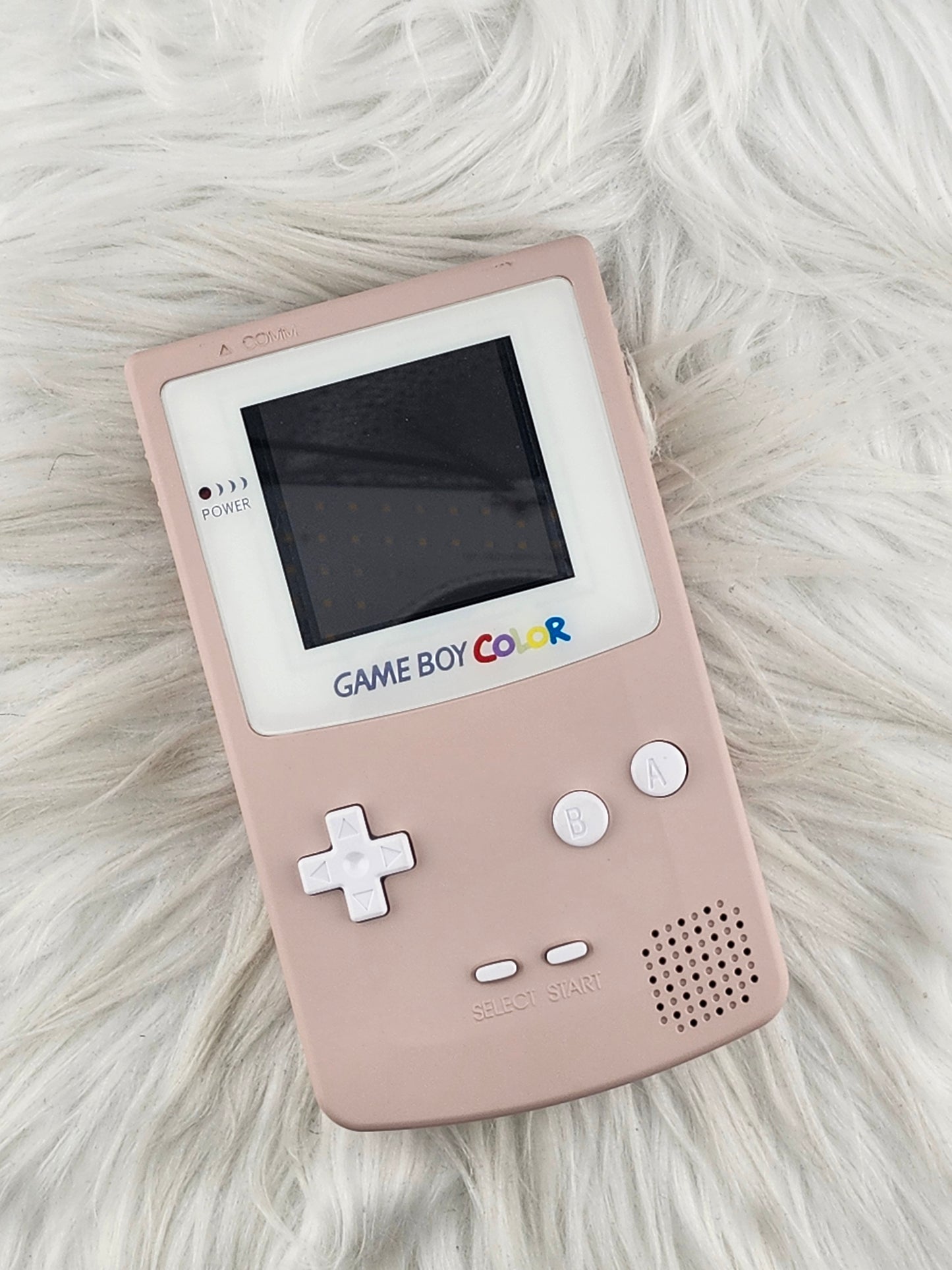 Custom Console: Pink and White Gameboy Color