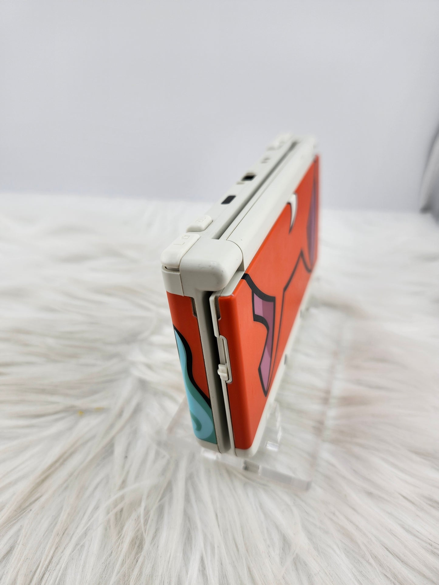 White "New" Model 3DS with Yo-Kai Watch Jibanyan Plates