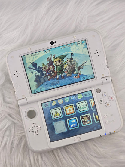 Pearl White "New" Model 3DS XL with Glitter TPU Shell