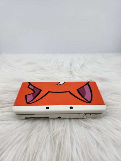 White "New" Model 3DS with Yo-Kai Watch Jibanyan Plates