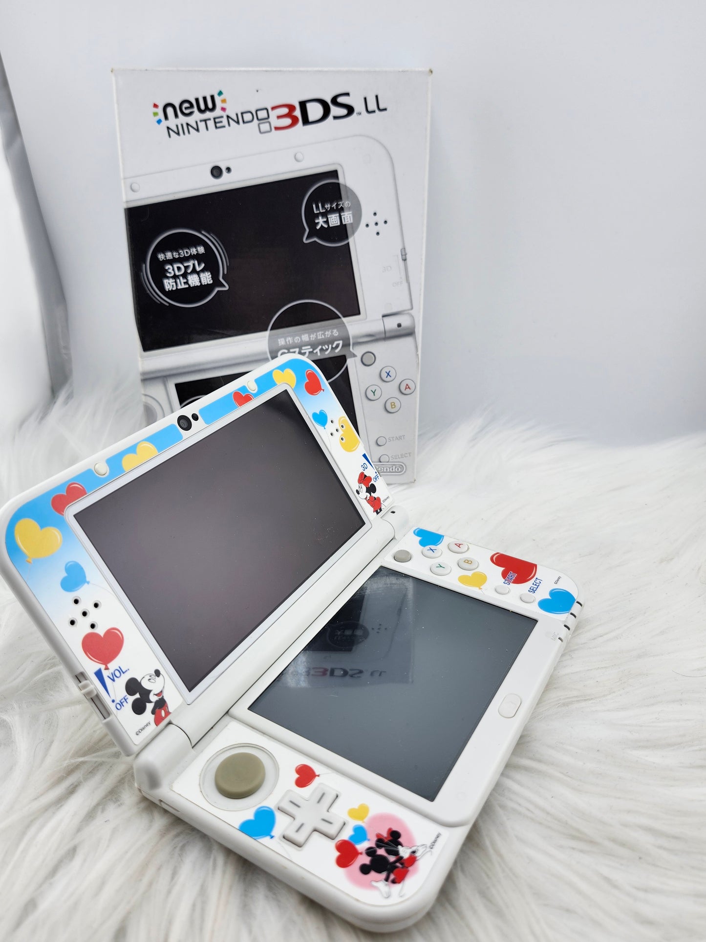 Disney Themed Pearl White "New" Model 3DS XL - Complete in Box