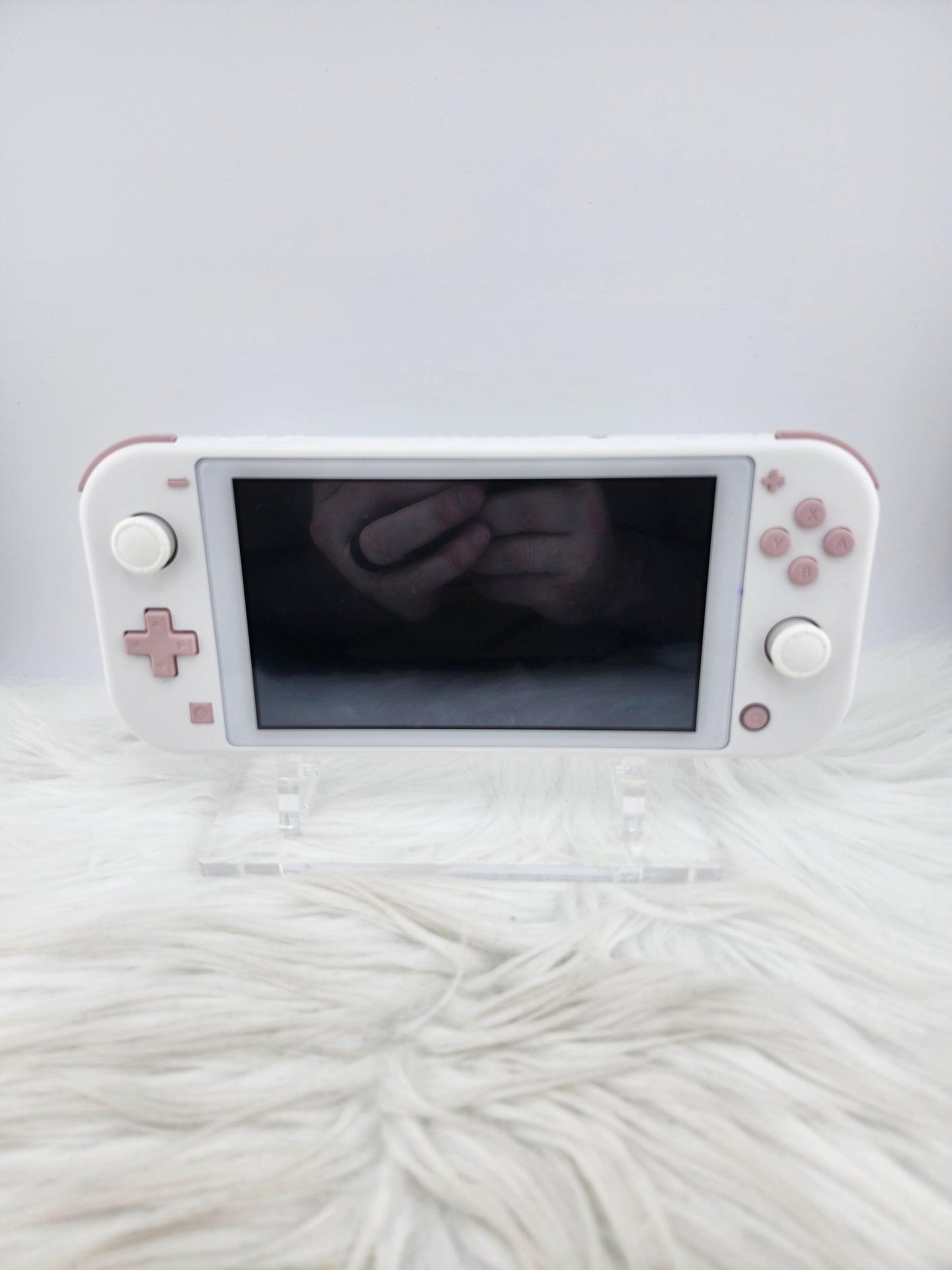 Custom Console: White and Pink Switch Lite