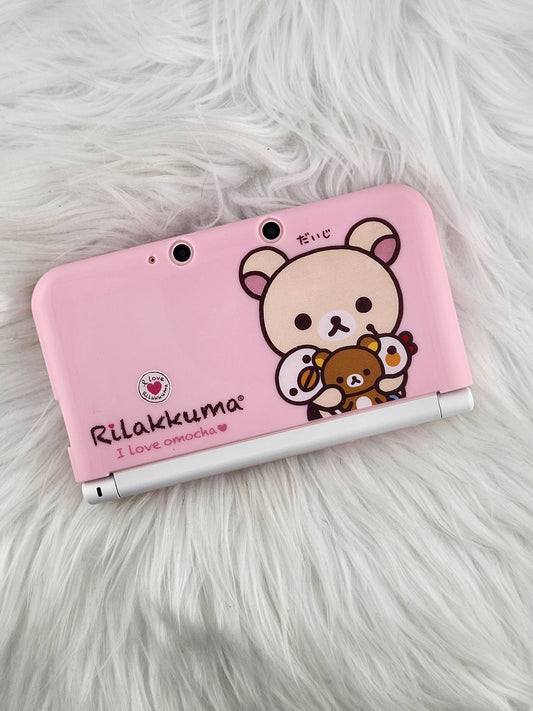 Lote de 3DS XL rosa y blanca con temática de Korilakkuma