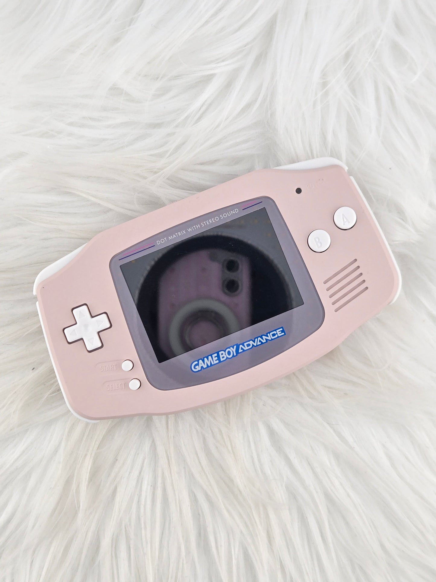 Custom Console: Pink and White Gameboy Advance