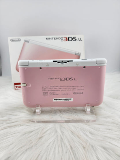 3DS XL Rosa y Blanco - Completo en Caja