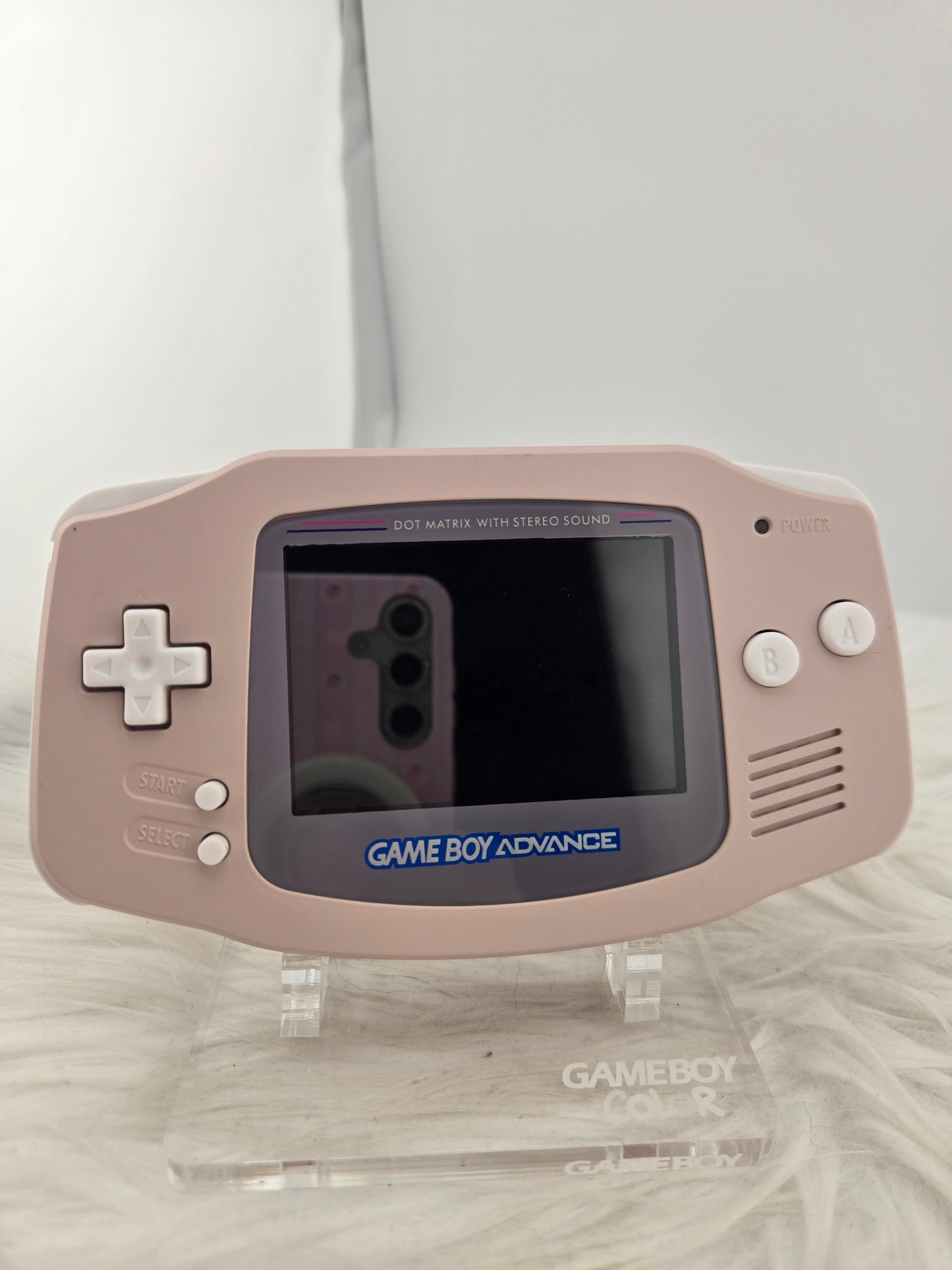 Custom Console: Pink and White Gameboy Advance