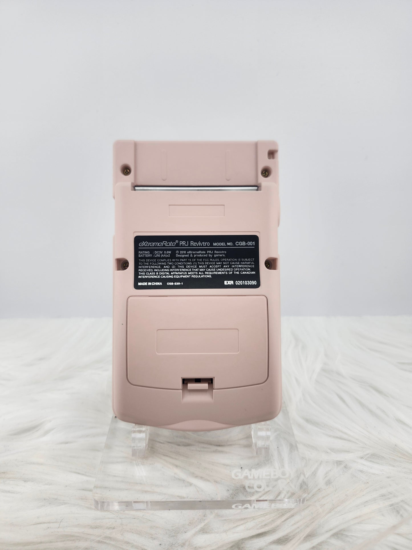 Custom Console: Pink and White Gameboy Color