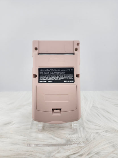 Custom Console: Pink and White Gameboy Color