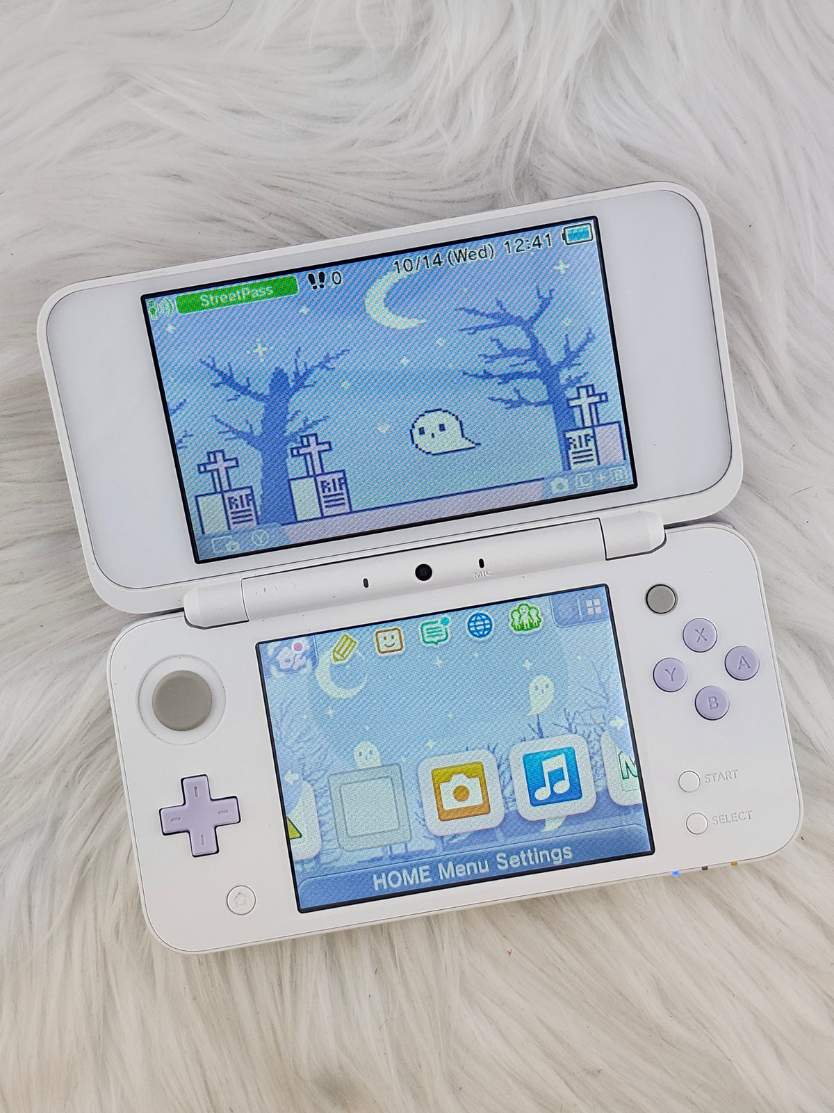 Lavender and White "New" Model 2DS XL