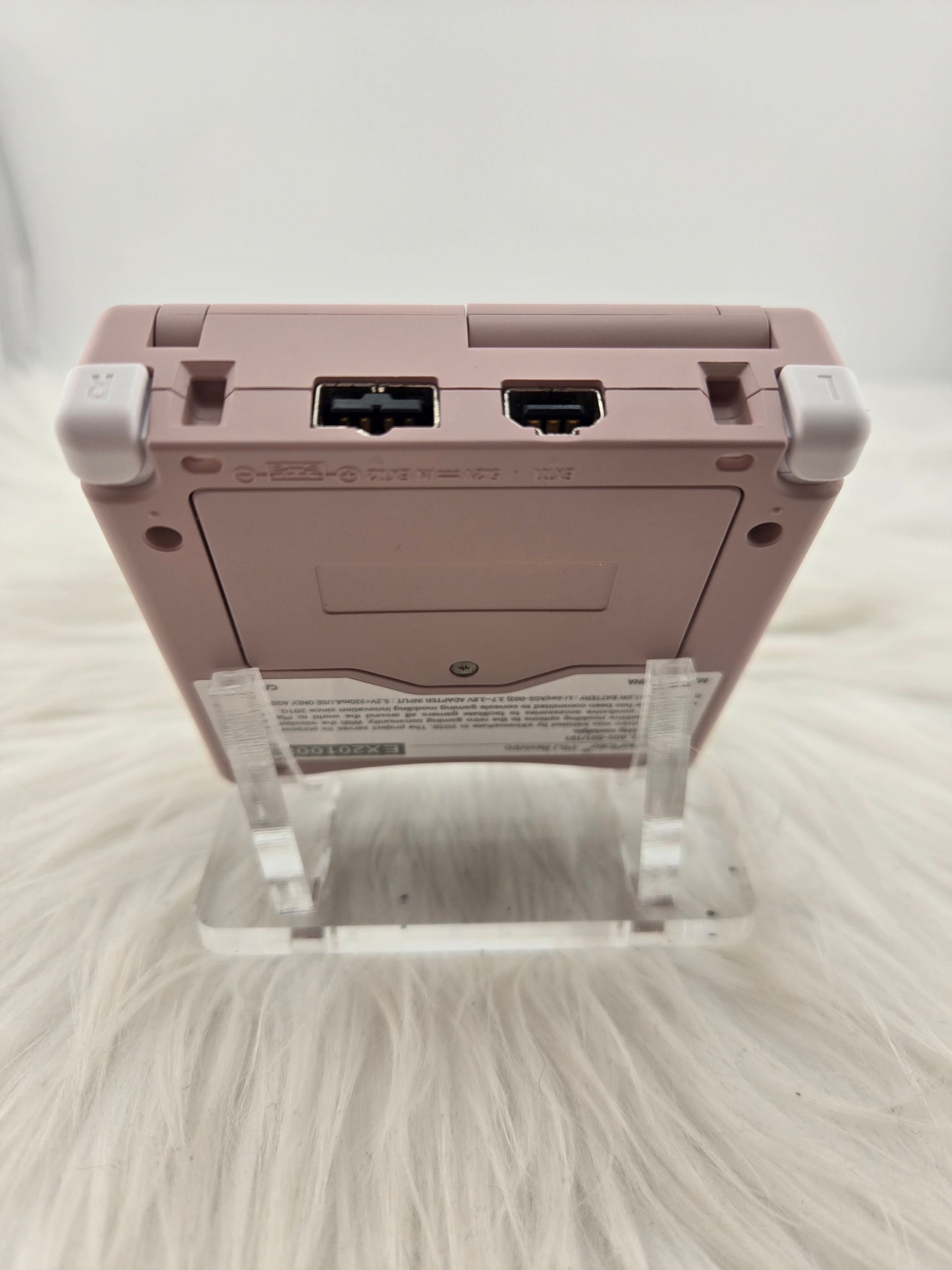 Custom Console: Pink and White Gameboy Advance SP
