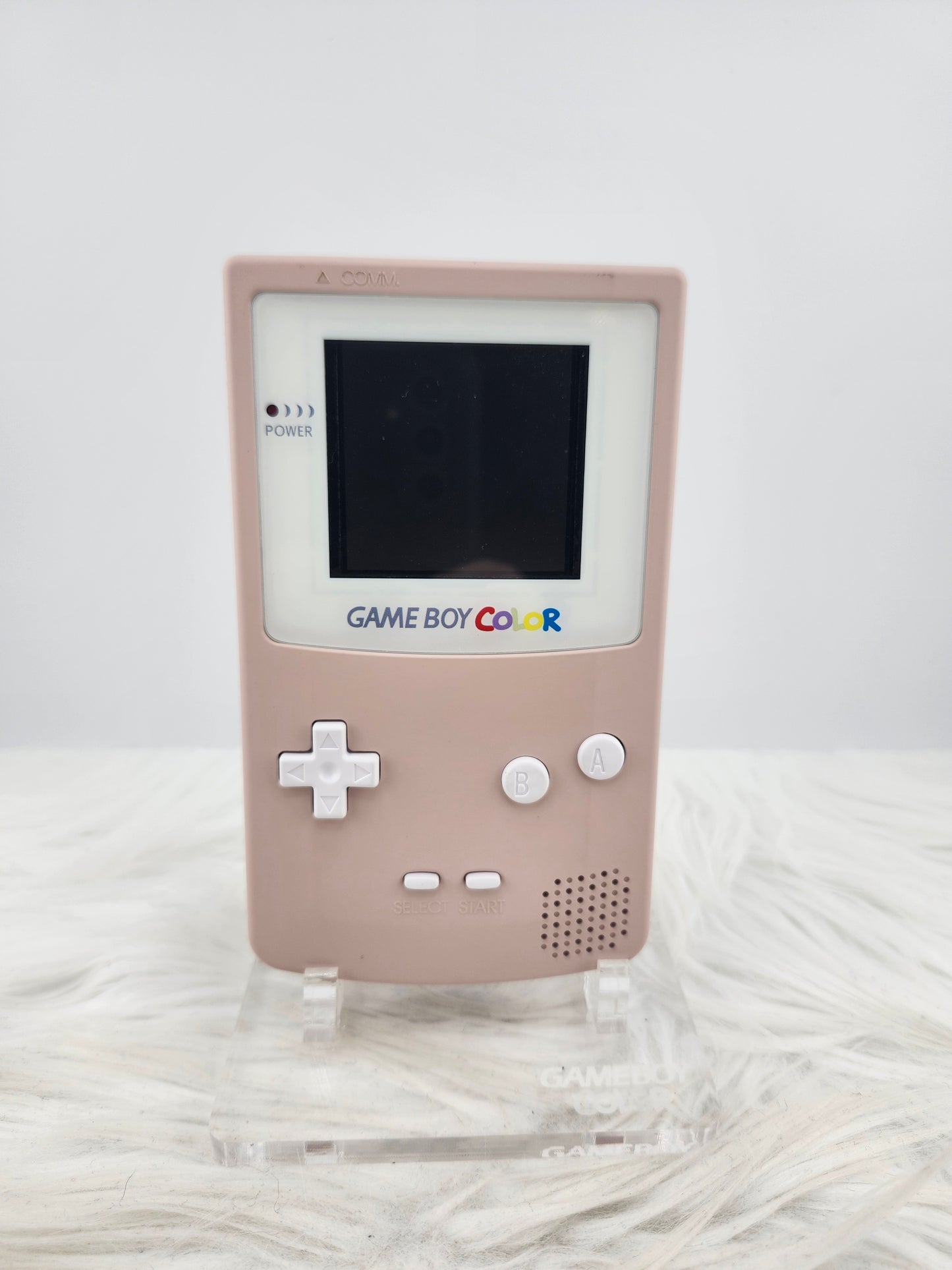 Custom Console: Pink and White Gameboy Color