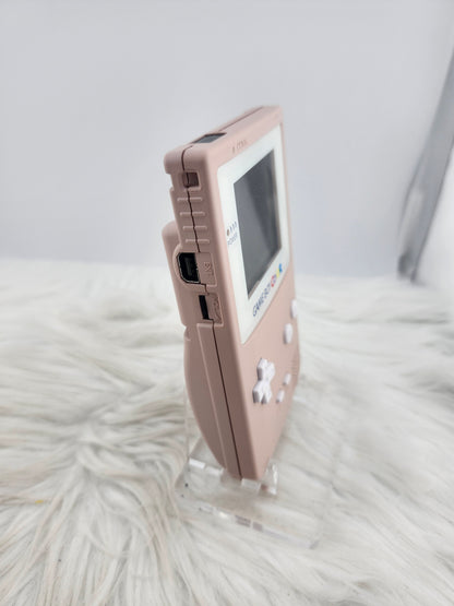 Custom Console: Pink and White Gameboy Color