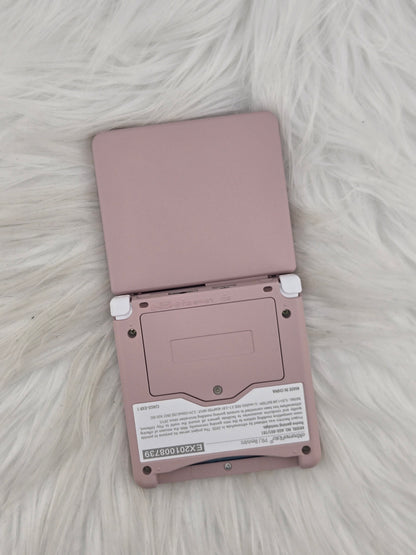 Custom Console: Pink and White Gameboy Advance SP